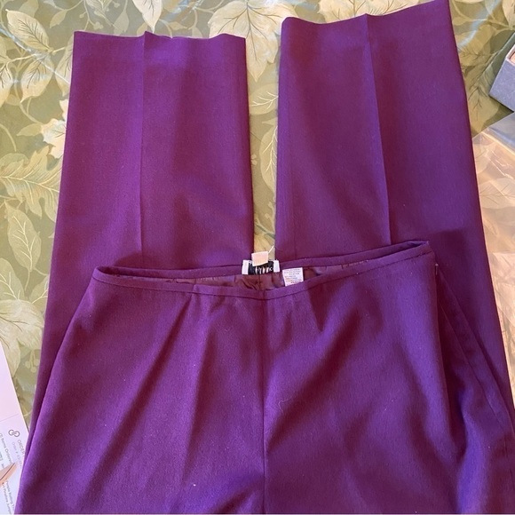 𝅺PLUM Sag Harbor Suit Petite pants in 14P. Permanent creases and side zipper. - Picture 1 of 5
